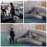 تخلیه محموله چمن مصنوعی زمین چمن شهر ایج