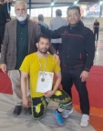 مدال آوری نریمان در مسابقات کشتی پهلوانی استان فارس