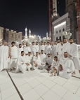 تصاویری از بازیکان تیم پرسپولیس در لباس احرام/بازیکنان پرسپولیس پس از بازی روز گذشته در مقابل تیم النصر عربستان به زیارت خانه خدا رفتند