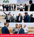بازدید میدانی فرماندار از محل احداث میدان در ورودی شهر نی‌ریز