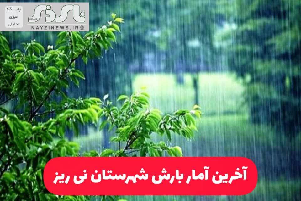 جَو نای/  هواشناسی نای ذی نیوز/ میزان بارش ۳ ساعته، اخیر و سال زراعی نی ریز تا ساعت ۰۶:۳۰ صبح امروز سه شنبه  ۲۵/۰۹/۱۴۰۴