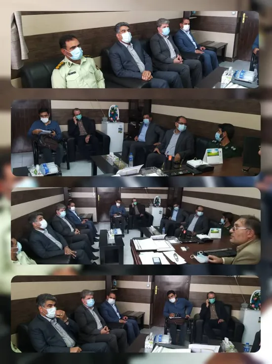 دیدار و گفت‌وگو دکتر طهماسبی با دکتر هاشمی مدیر کل ثبت اسناد استان فارس در محل فرمانداری بختگان