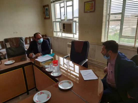 دیدار دکتر طهماسبی با امین بخشدار مرکزی شهرستان نی ریز